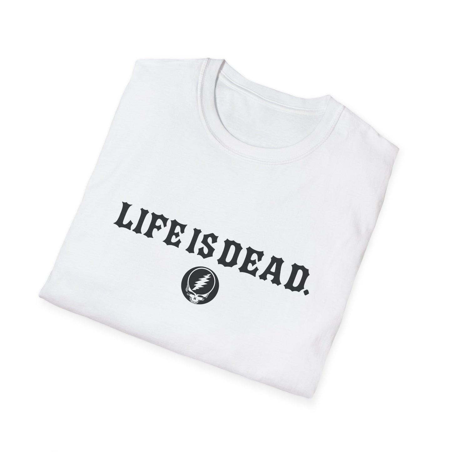 Shreddin' Jerry - Life is dead. Two-Sided Print Grateful Dead TShirt