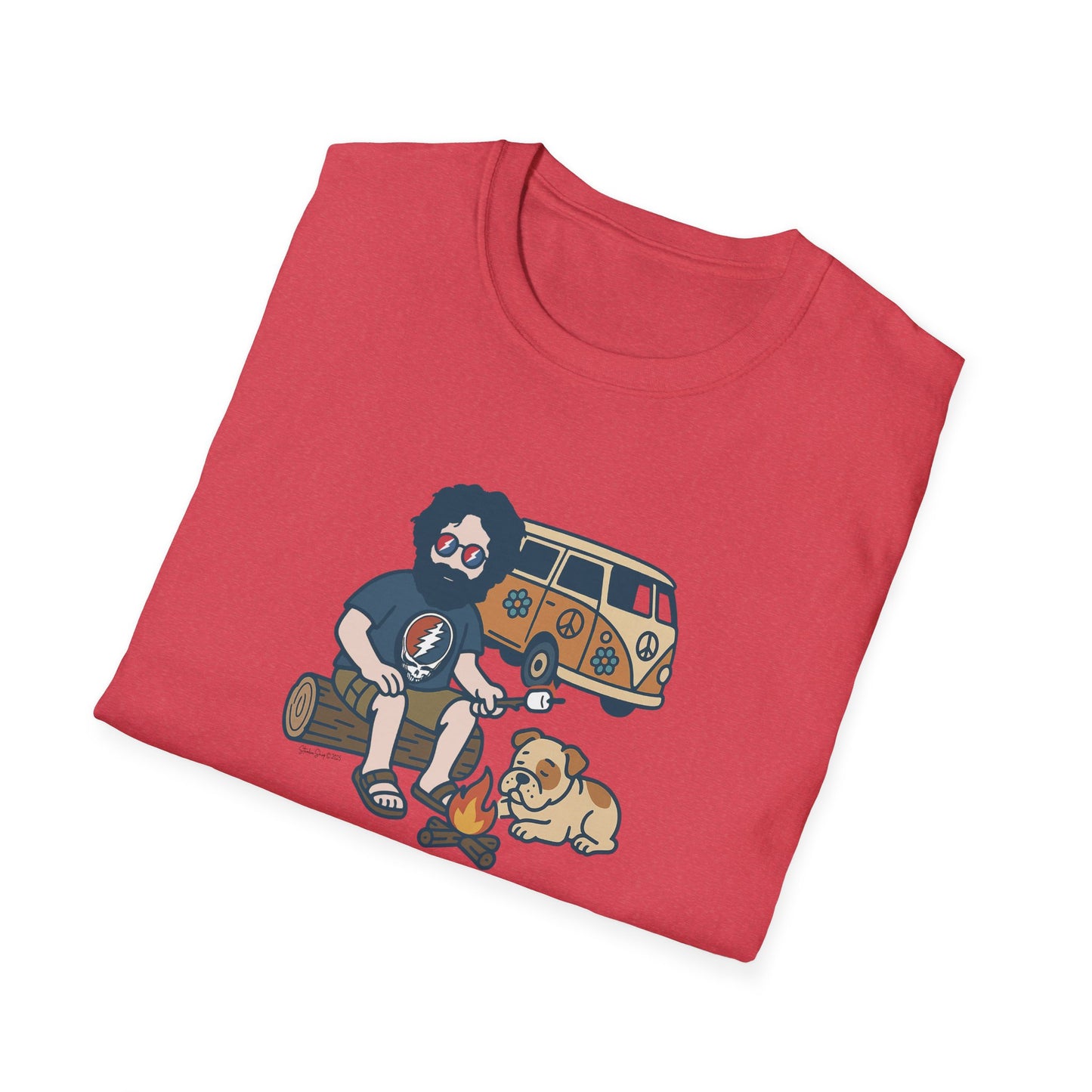 Campin' Jerry - Life is dead. Grateful Dead TShirt