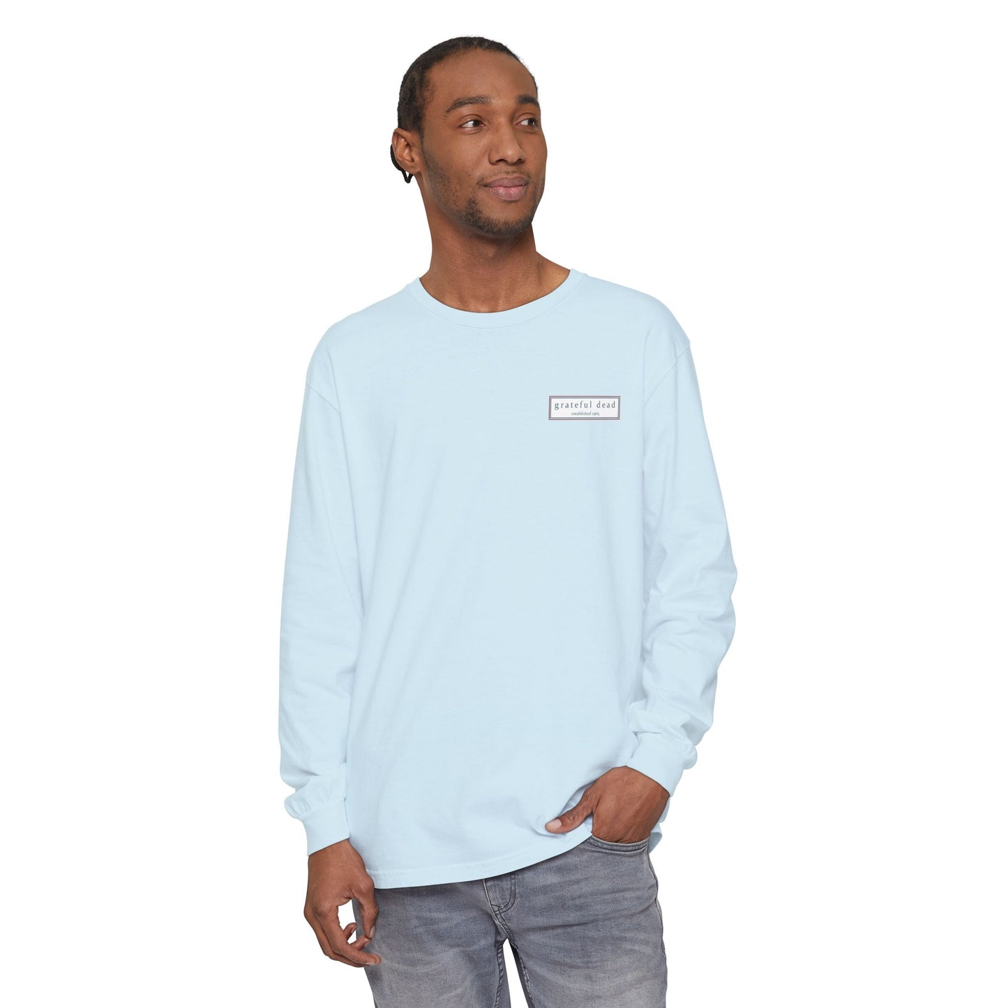 Grateful Dead Jerry Garcia Two-Sided Vineyard Collection Garment-dyed Long Sleeve T-Shirt