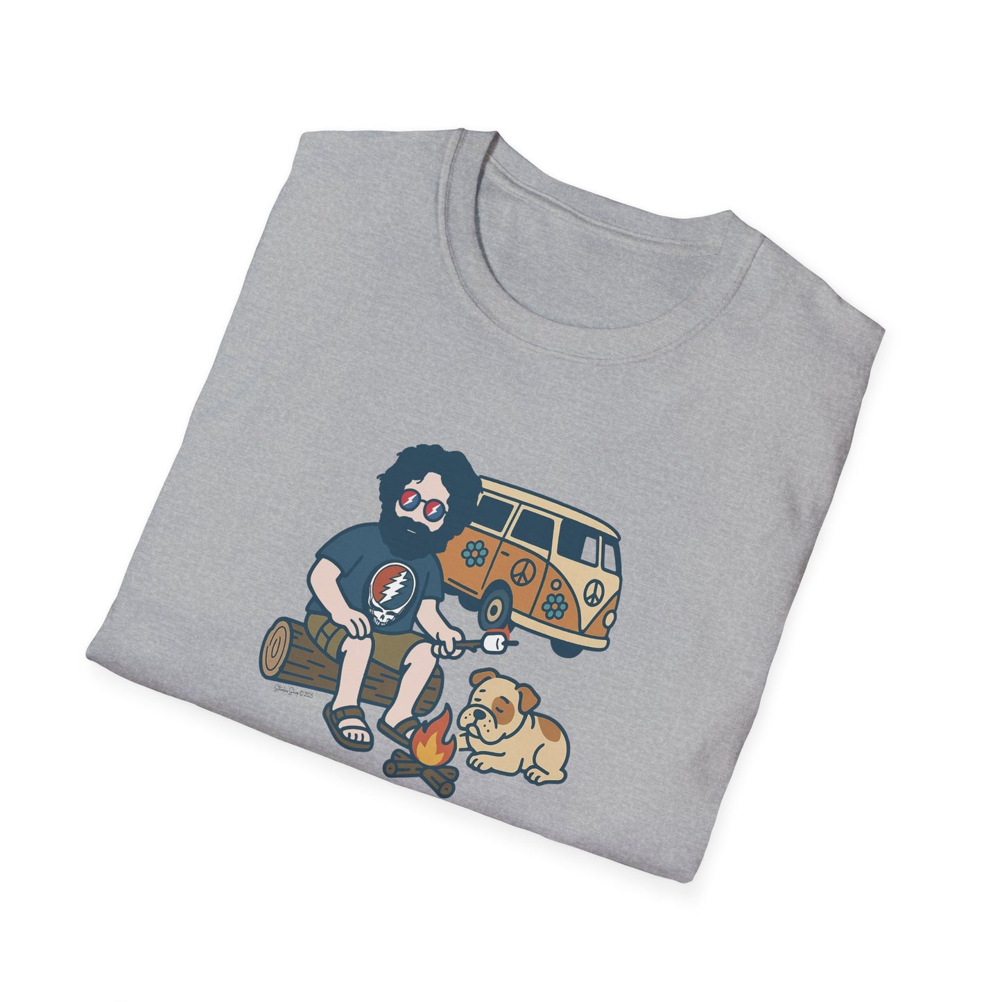 Campin' Jerry - Life is dead. Grateful Dead TShirt