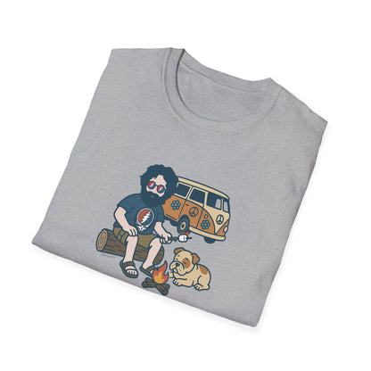 Campin' Jerry - Life is dead. Grateful Dead TShirt