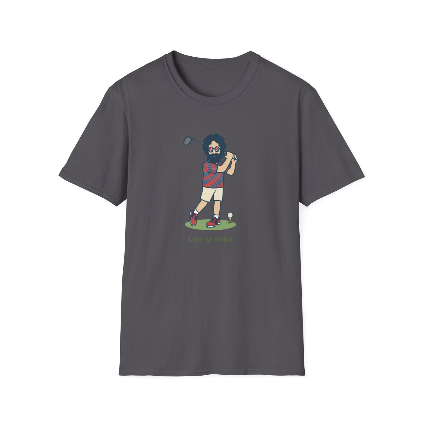 Golfin' Jerry - Life is dead. Grateful Dead TShirt
