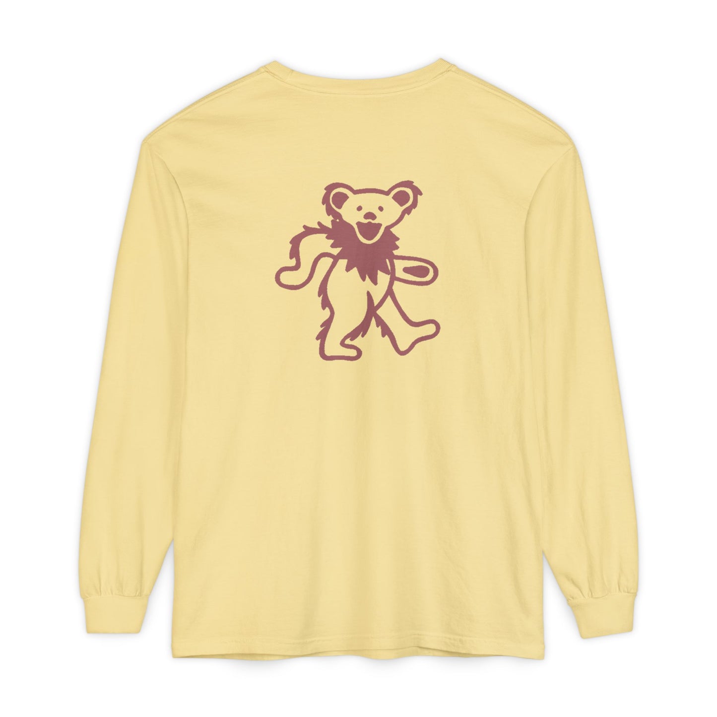 Grateful Dead Dancing Bear Two-Sided Vineyard Collection Garment-dyed Long Sleeve T-Shirt