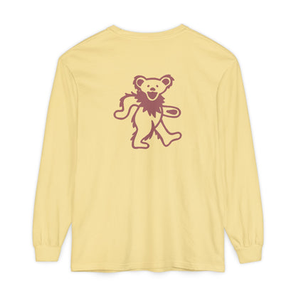 Grateful Dead Dancing Bear Two-Sided Vineyard Collection Garment-dyed Long Sleeve T-Shirt