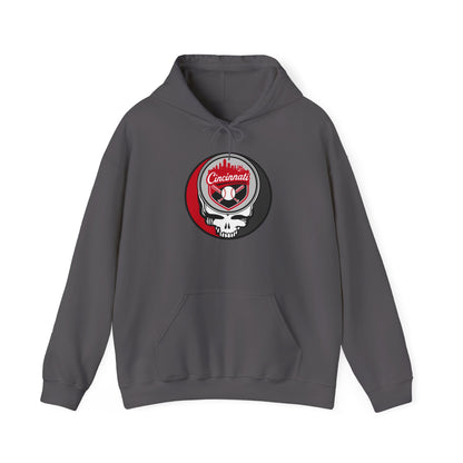 Cincinnati Reds Grateful Dead Unisex Heavy Blend Hoodie - Hooded Sweatshirt