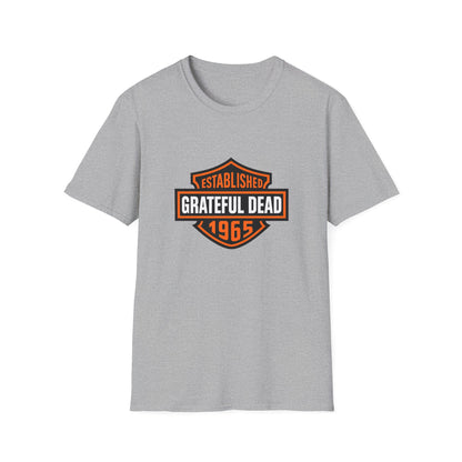 Harley Style Grateful Dead Logo Biker Tee