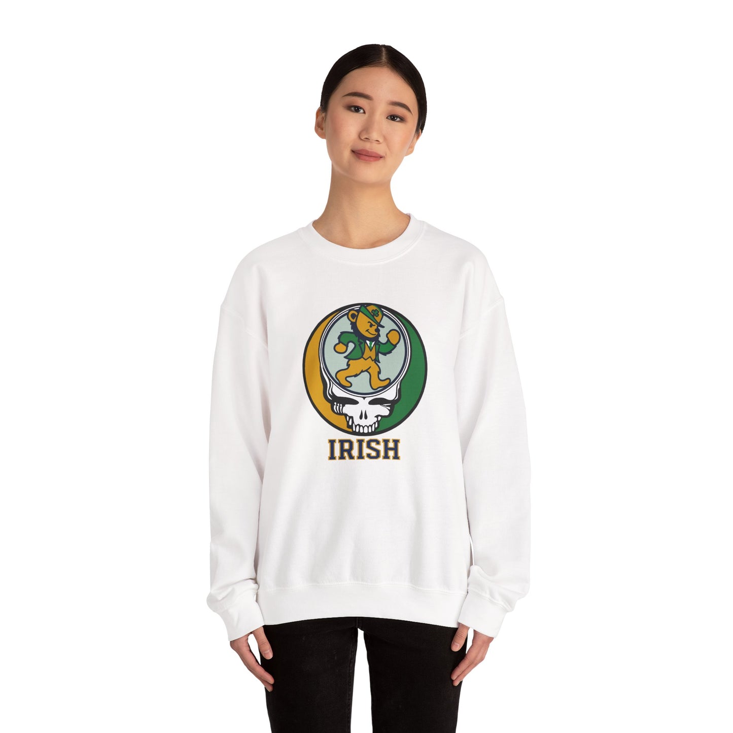 The Irish Dancing Leprechaun Stealie Crewneck Sweatshirt