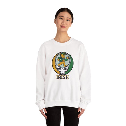 The Irish Dancing Leprechaun Stealie Crewneck Sweatshirt