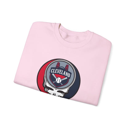 Cleveland Guardians Grateful Dead Stealie Crewneck Sweatshirt - MLB