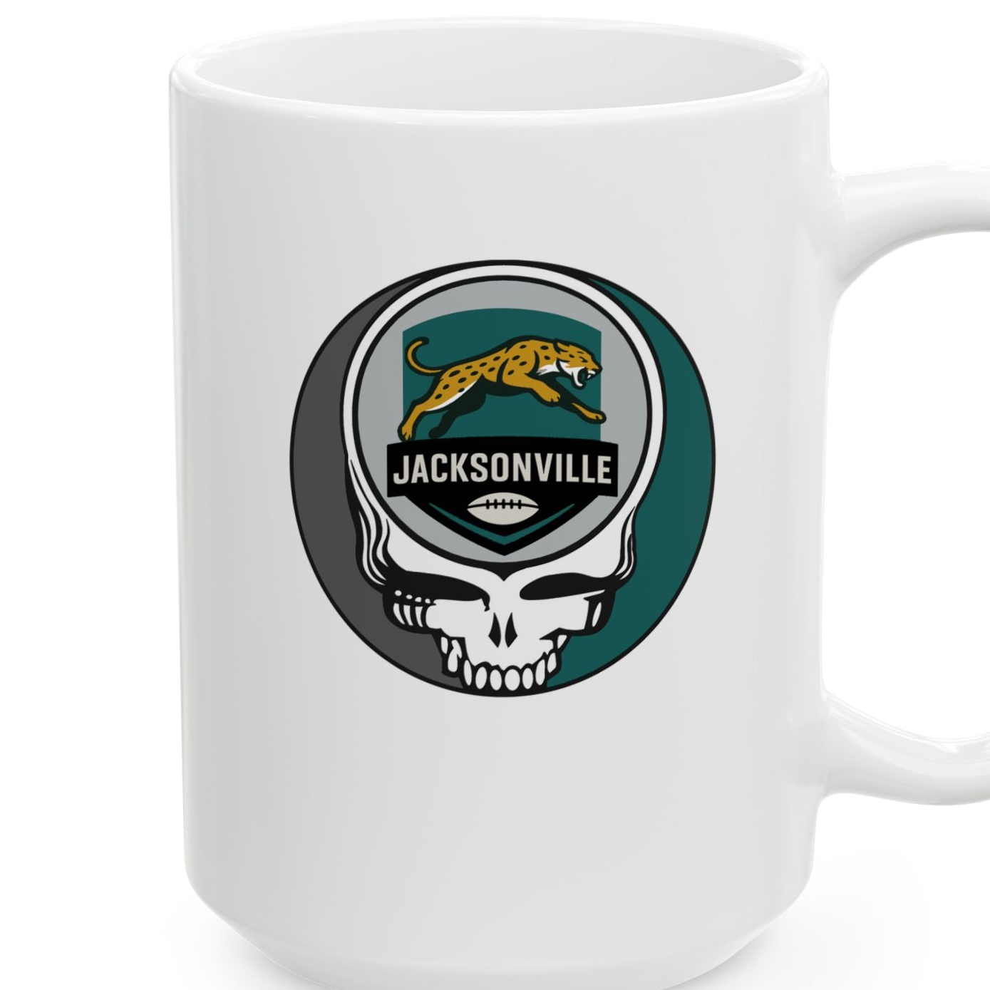 Jacksonville Football Stealie Ceramic Coffee Mug - NFL