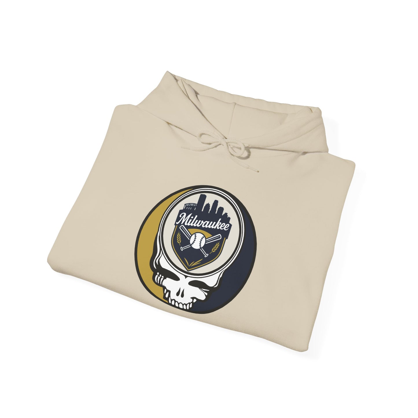 Milwaukee Brewers Grateful Dead Unisex Heavy Blend Hoodie - MLB