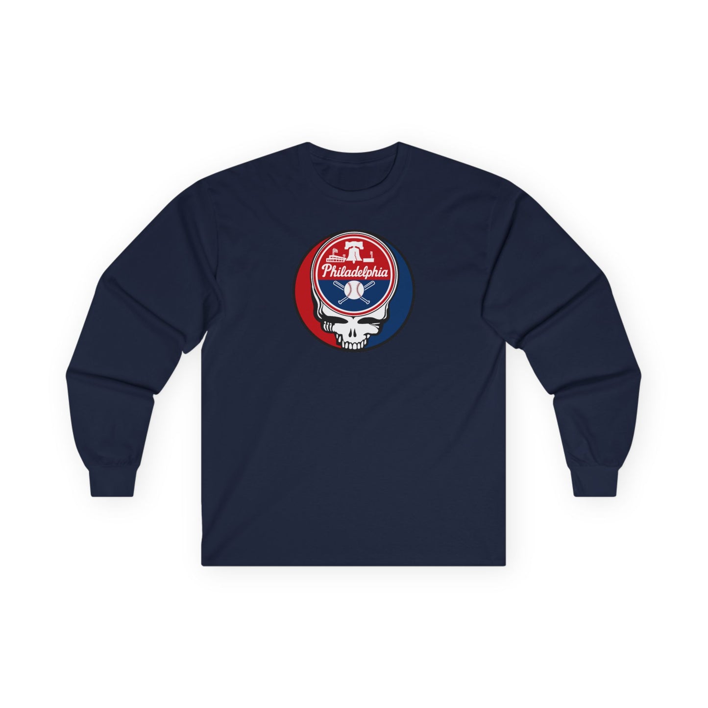 Philadelphia Phillies Stealie Grateful Dead Long Sleeve Tee - MLB