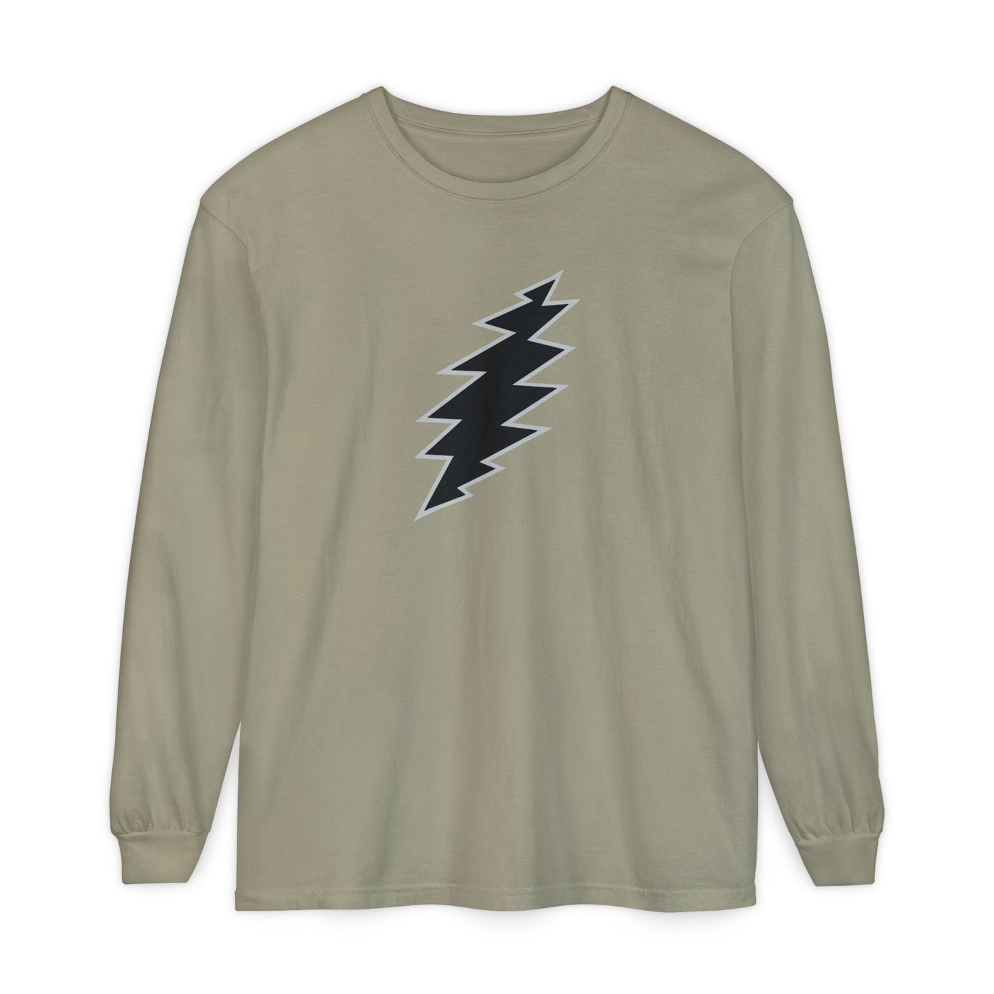 Black Bolt Garment-Dyed Long Sleeve T-Shirt