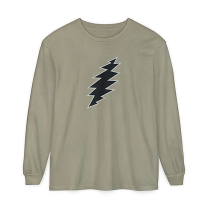 Black Bolt Garment-Dyed Long Sleeve T-Shirt
