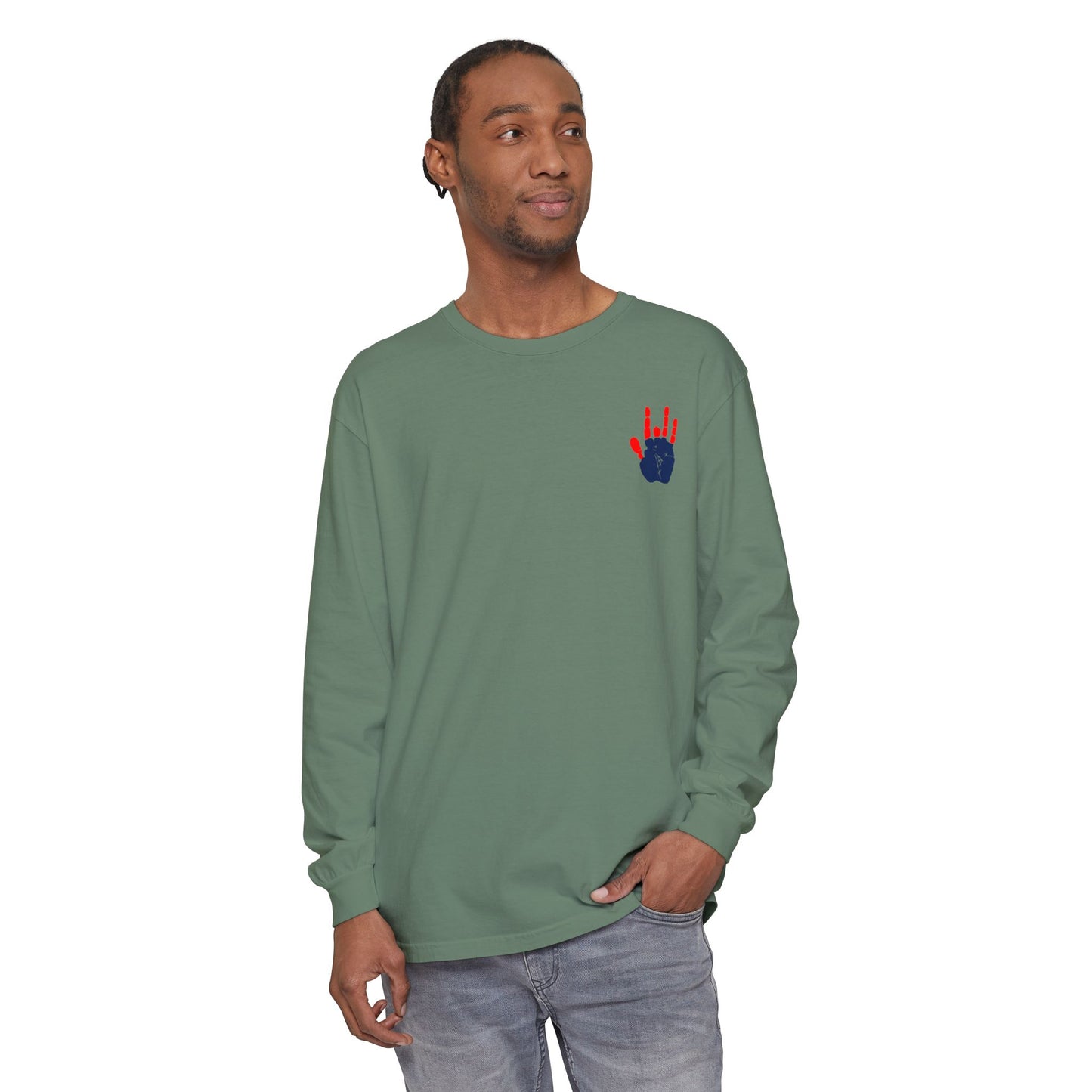 Jerry's Hand Two-Sided Vineyard Collection Garment-dyed Long Sleeve T-Shirt