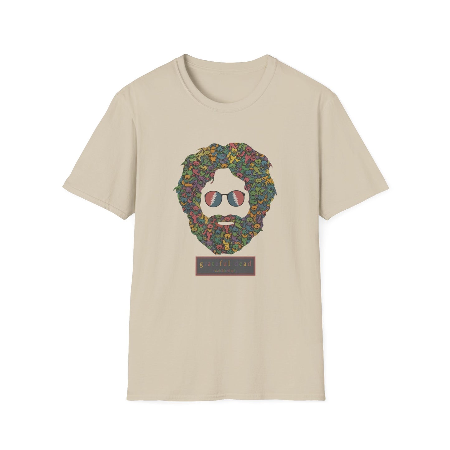 Jerry Garcia Dancing Bears Face - Vineyard Collection Grateful Dead TShirt