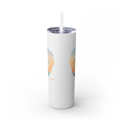 Tropical Jerry - Life is dead. Skinny Tumbler with Straw, 20oz