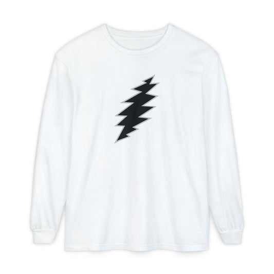 Black Bolt Garment-Dyed Long Sleeve T-Shirt