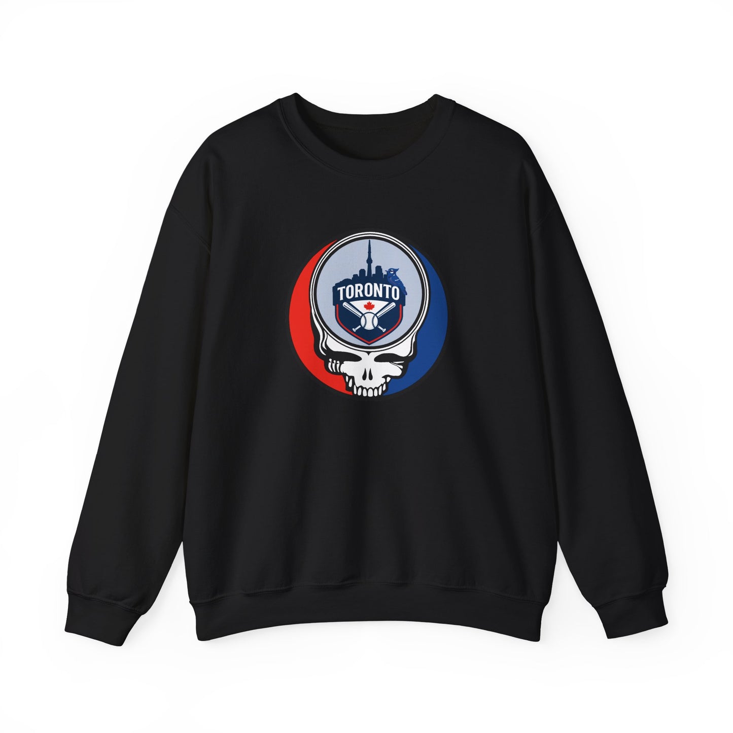 Toronto Blue Jays Stealie Grateful Dead Crewneck Sweatshirt - MLB