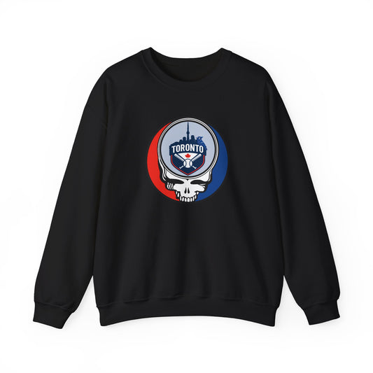 Toronto Blue Jays Stealie Grateful Dead Crewneck Sweatshirt - MLB