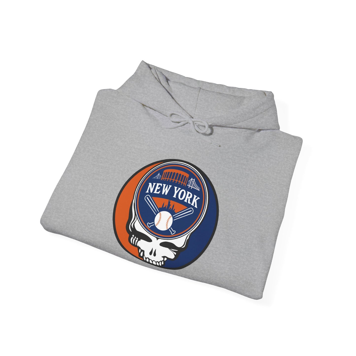 New York Mets Stealie Grateful Dead Unisex Heavy Blend Hoodie - MLB