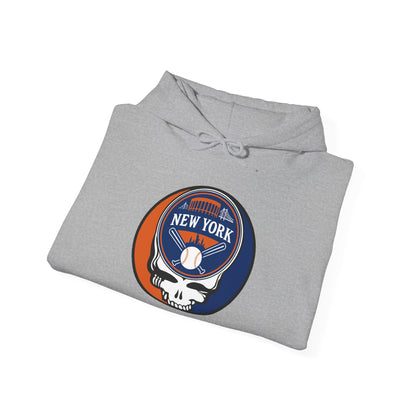 New York Mets Stealie Grateful Dead Unisex Heavy Blend Hoodie - MLB