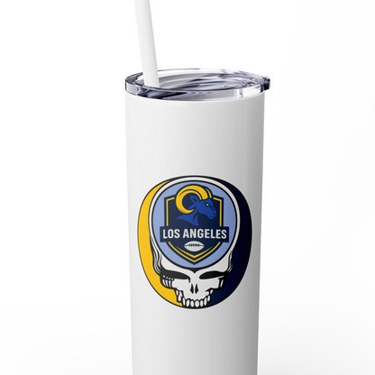 Los Angeles Football Stealie Skinny Tumbler with Straw, 20oz - NFL