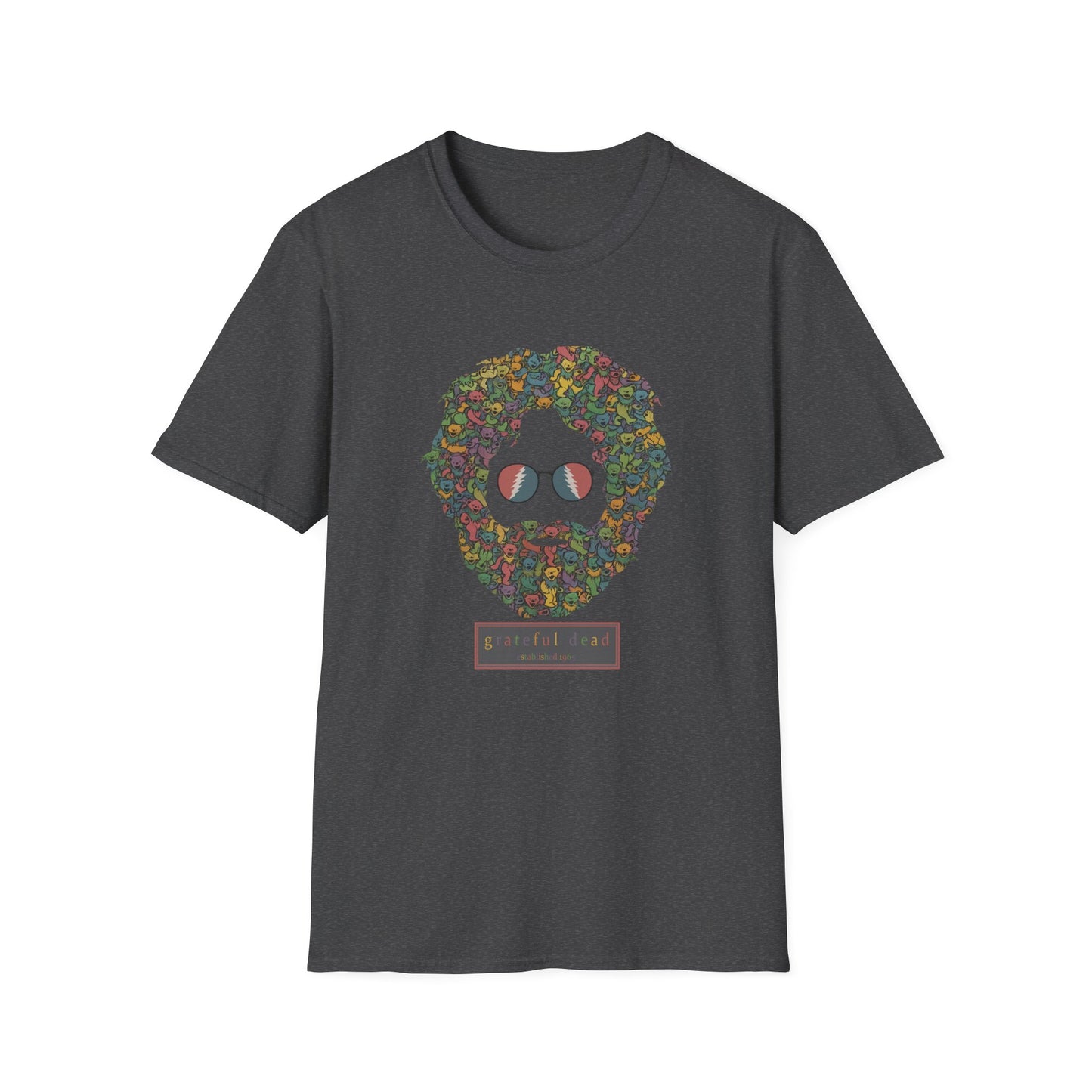 Jerry Garcia Dancing Bears Face - Vineyard Collection Grateful Dead TShirt