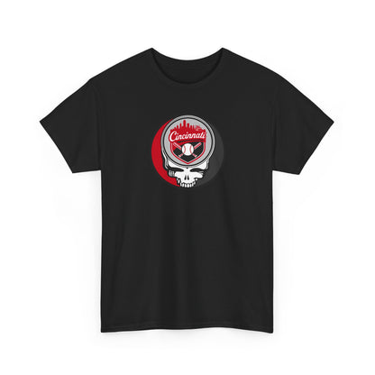 Cincinnati Reds Grateful Dead Steal Your Face T-Shirt - MLB