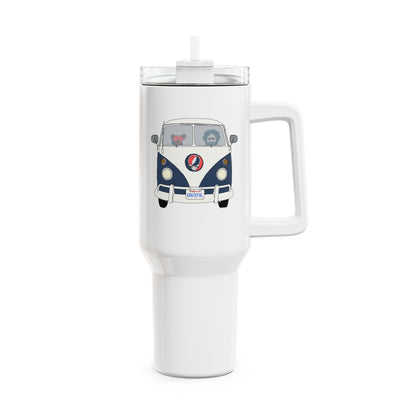 Jerry's On The Bus "Fat Man" Tumbler,  Double Insulated 40oz Travel Mug