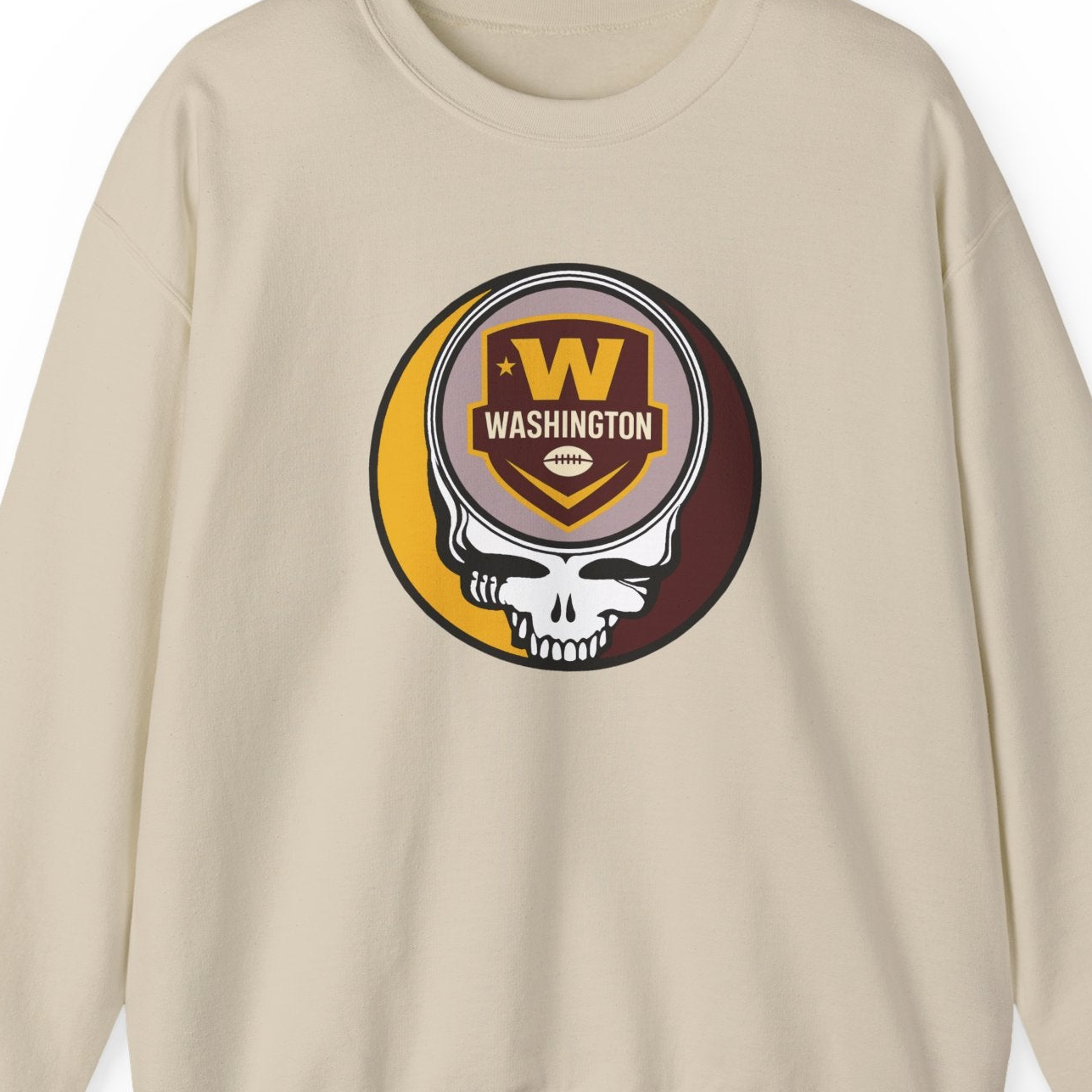 Washington Football Grateful Dead Stealie Crewneck Sweatshirt - NFL