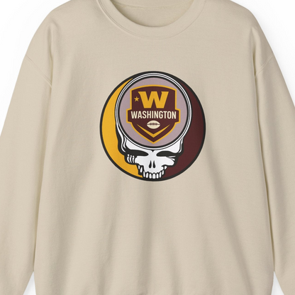 Washington Football Grateful Dead Stealie Crewneck Sweatshirt - NFL