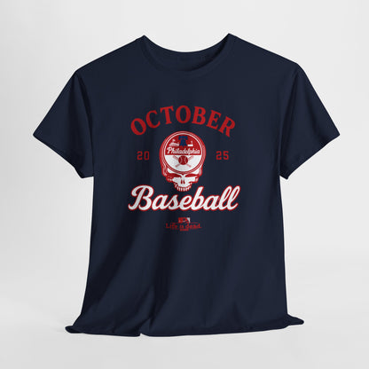 Philadelphia Phillies Playoffs 2025 Stealie Grateful Dead Tshirt