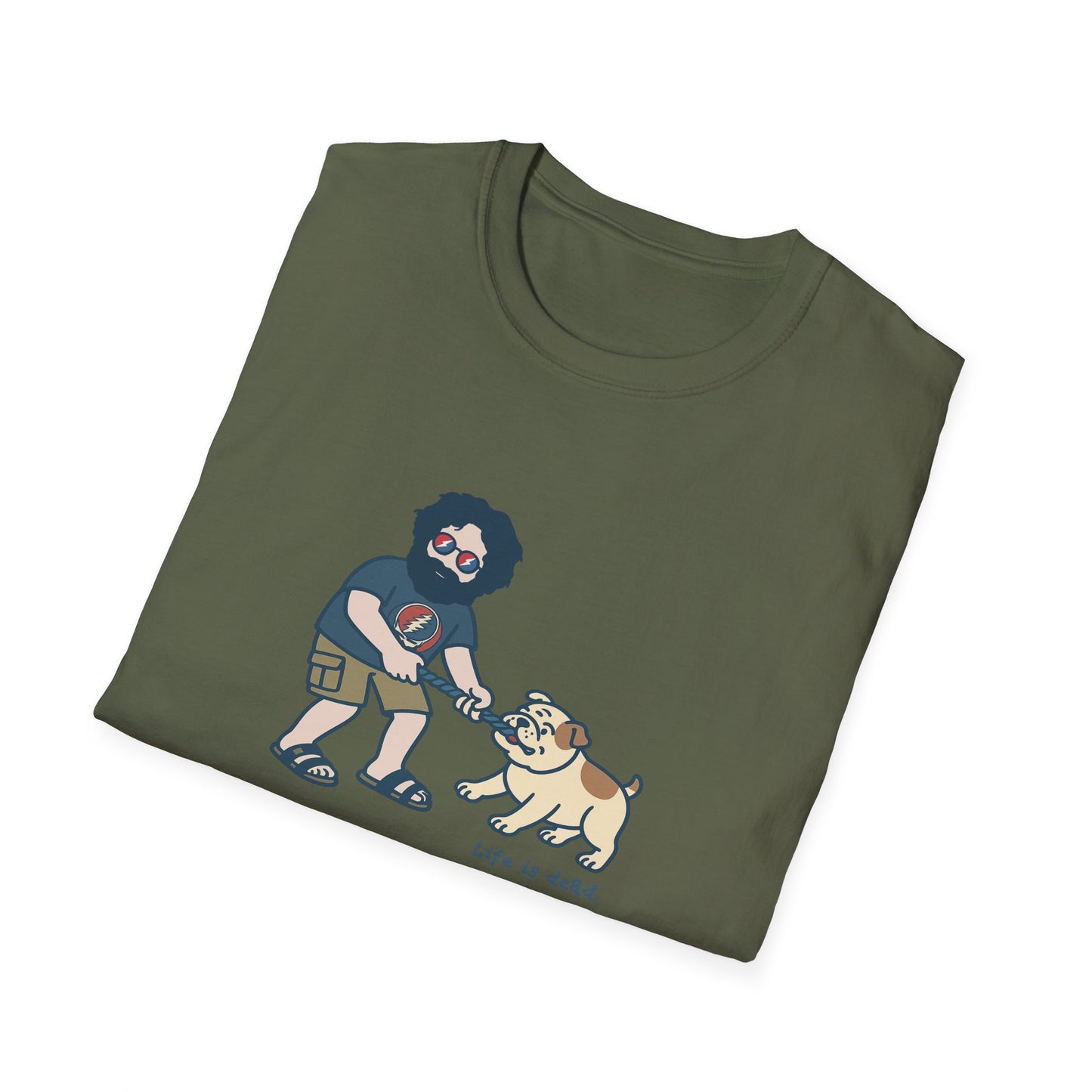 Jerry and Frank are Tuggin' - Life is dead. Grateful Dead TShirt