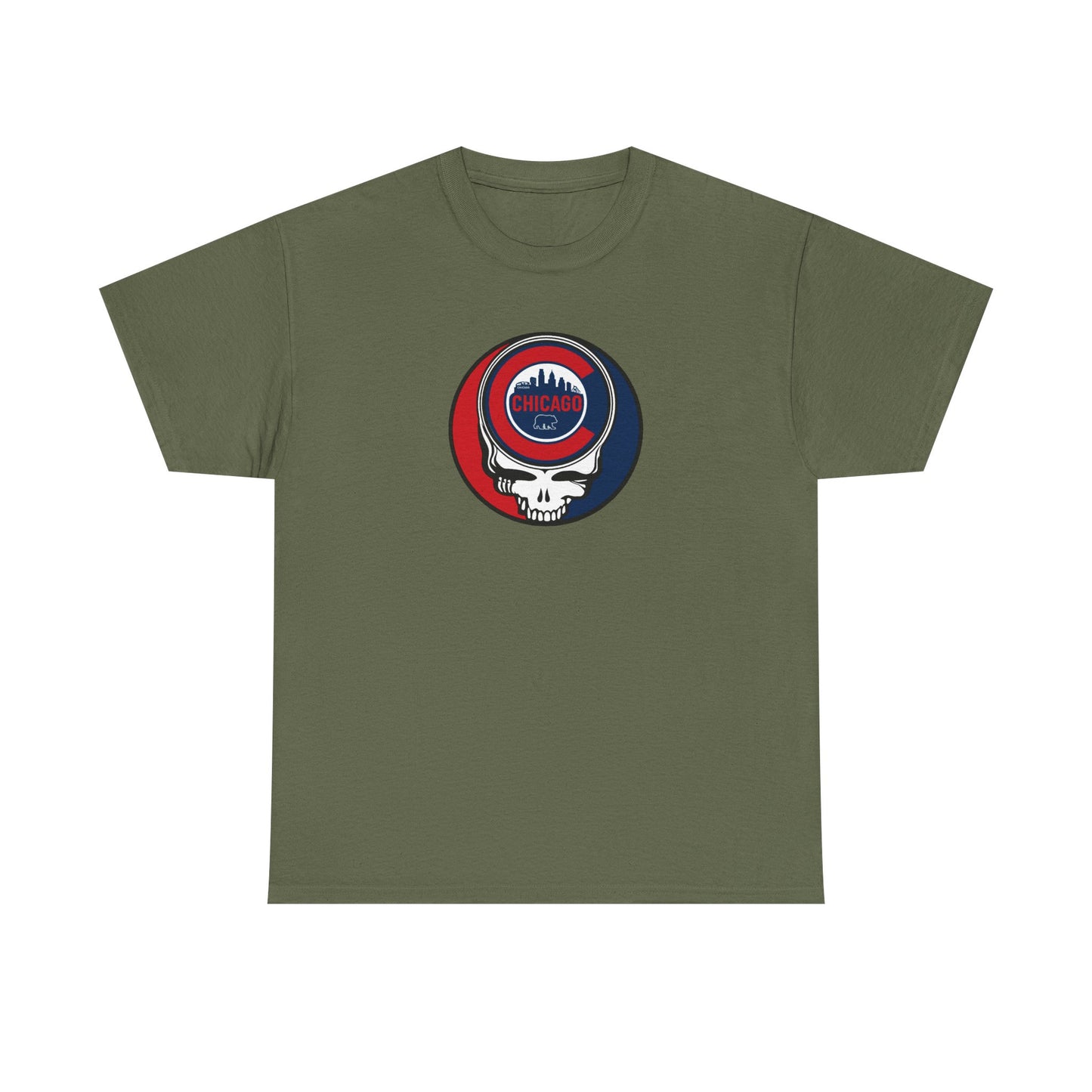 Chicago Cubs Grateful Dead Steal Your Face T-Shirt - MLB