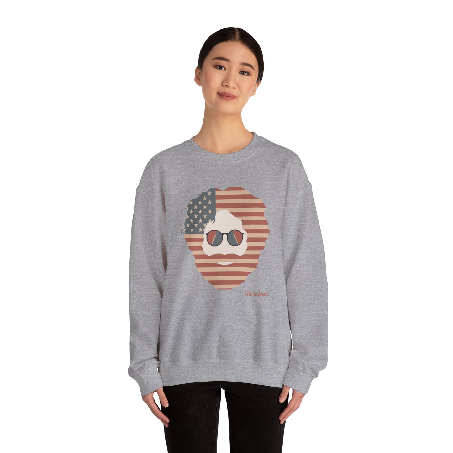 Stars & Stripes Jerry | Life is dead. Crewneck Sweatshirt