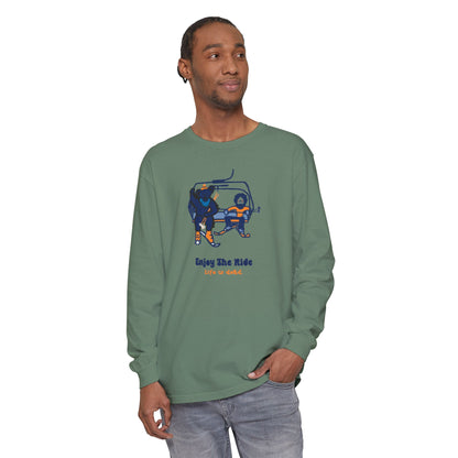 Enjoy The Ride Vineyard Collection Garment-dyed Long Sleeve T-Shirt