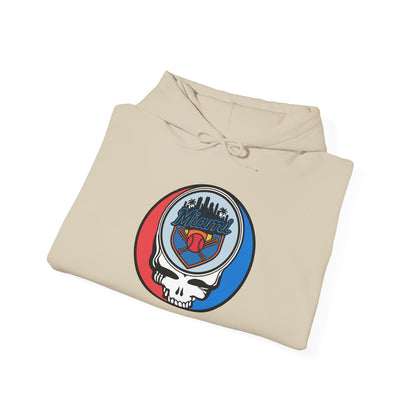 Miami Marlins Grateful Dead Unisex Heavy Blend Hoodie - Hooded Sweatshirt