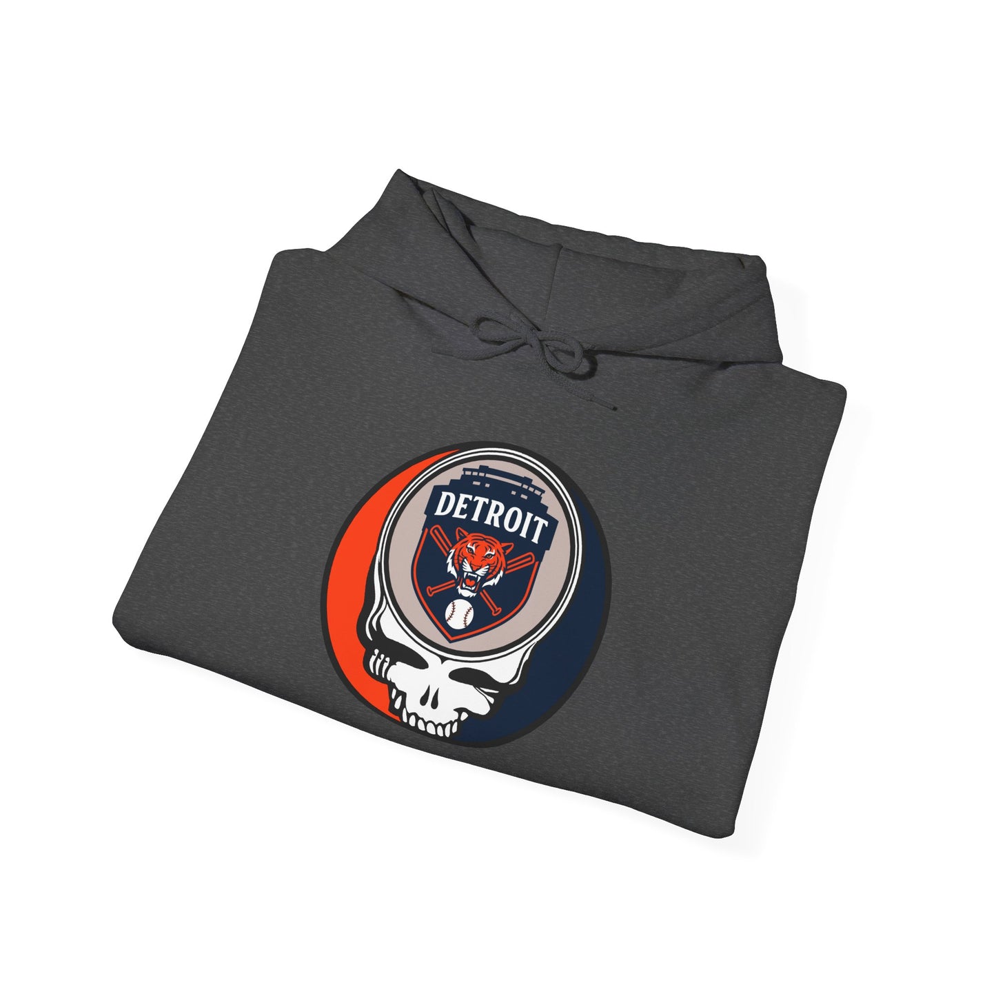 Detroit Tigers Grateful Dead Unisex Heavy Blend Hoodie - Hooded Sweatshirt