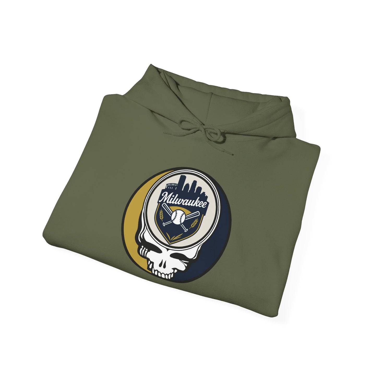 Milwaukee Brewers Grateful Dead Unisex Heavy Blend Hoodie - MLB