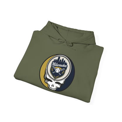 Milwaukee Brewers Grateful Dead Unisex Heavy Blend Hoodie - MLB