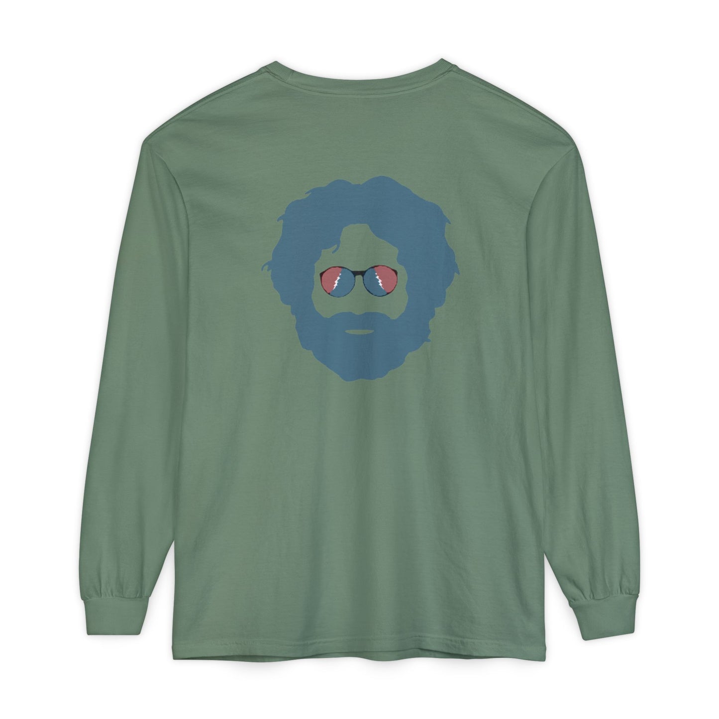 Grateful Dead Jerry Garcia Two-Sided Vineyard Collection Garment-dyed Long Sleeve T-Shirt