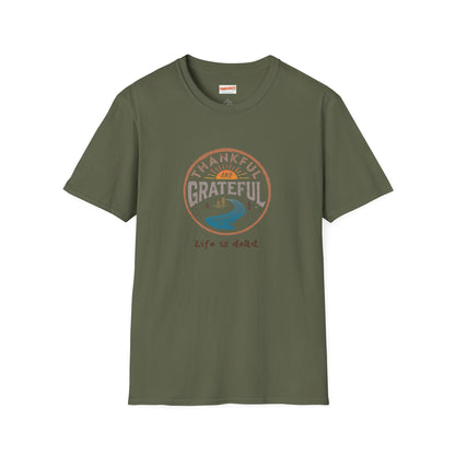 Thankful and Grateful - Life is dead. Thanksgiving T-Shirt