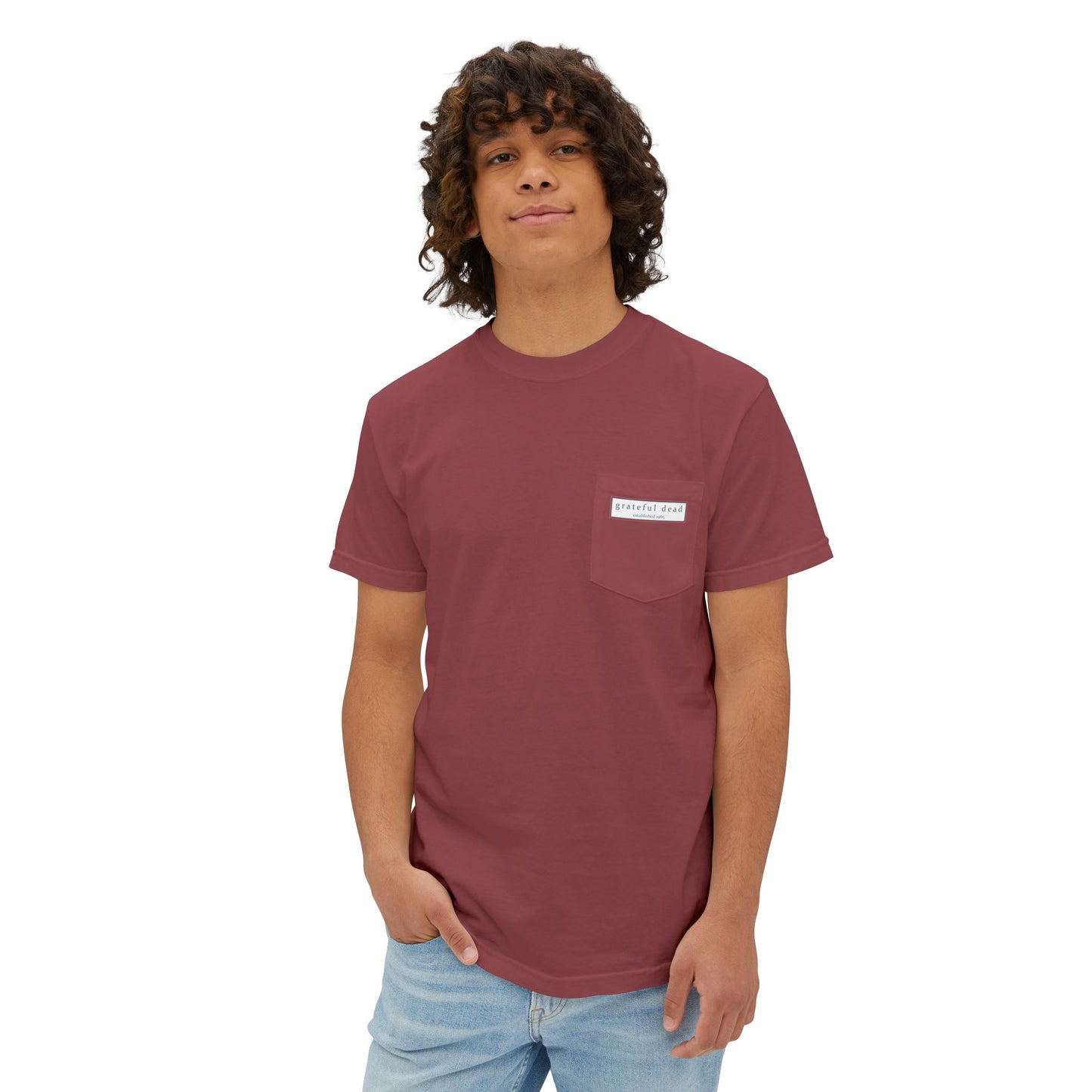 Grateful Dead Jerry Garcia Vineyard Collection Garment-Dyed Pocket T-Shirt