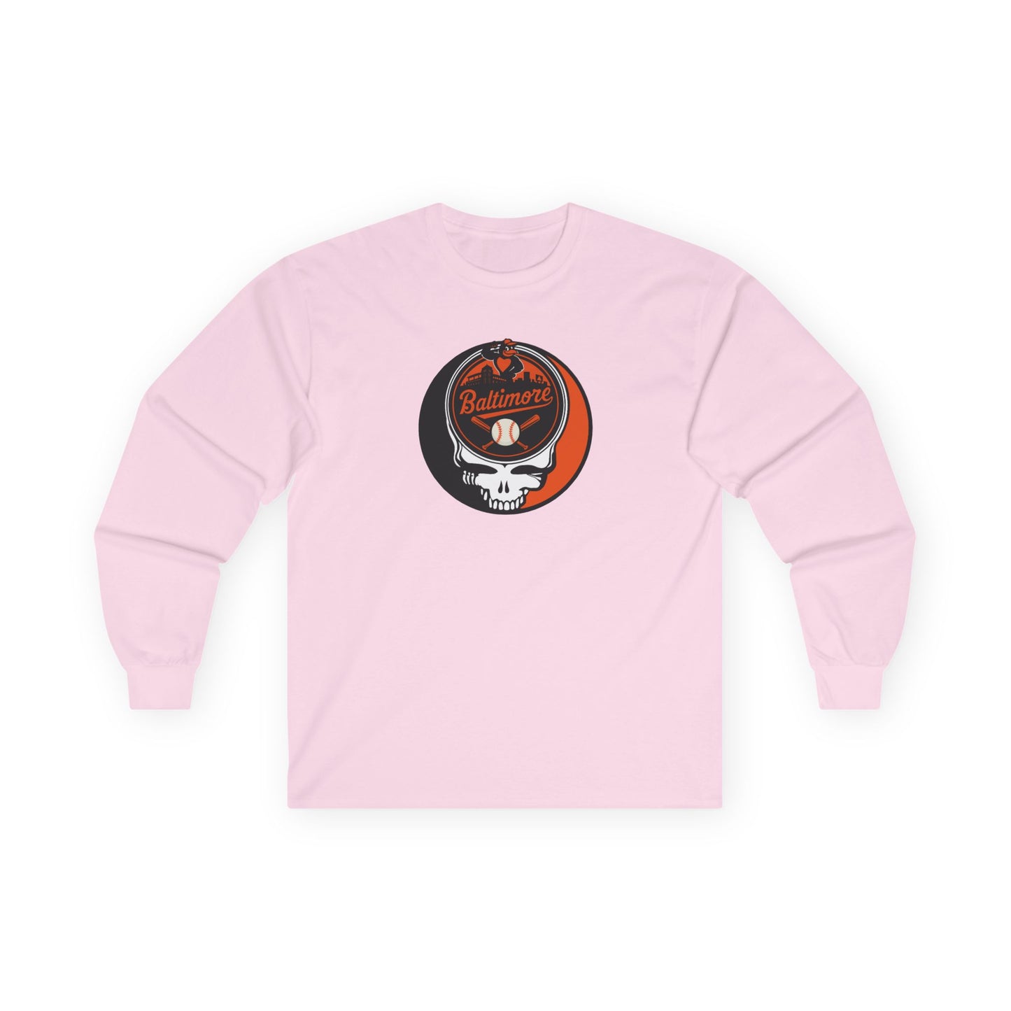 Baltimore Orioles Stealie Grateful Dead Long Sleeve Tee - MLB