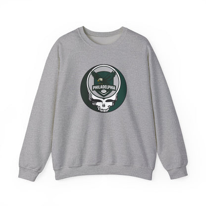 Philadelphia Football Grateful Dead Stealie Crewneck Sweatshirt - NFL
