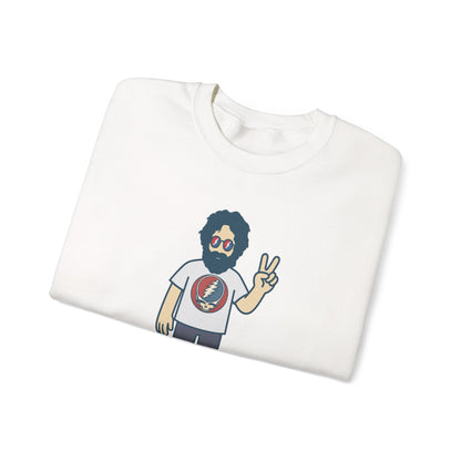 Peace Lovin' Jerry | Life is dead. Crewneck Sweatshirt