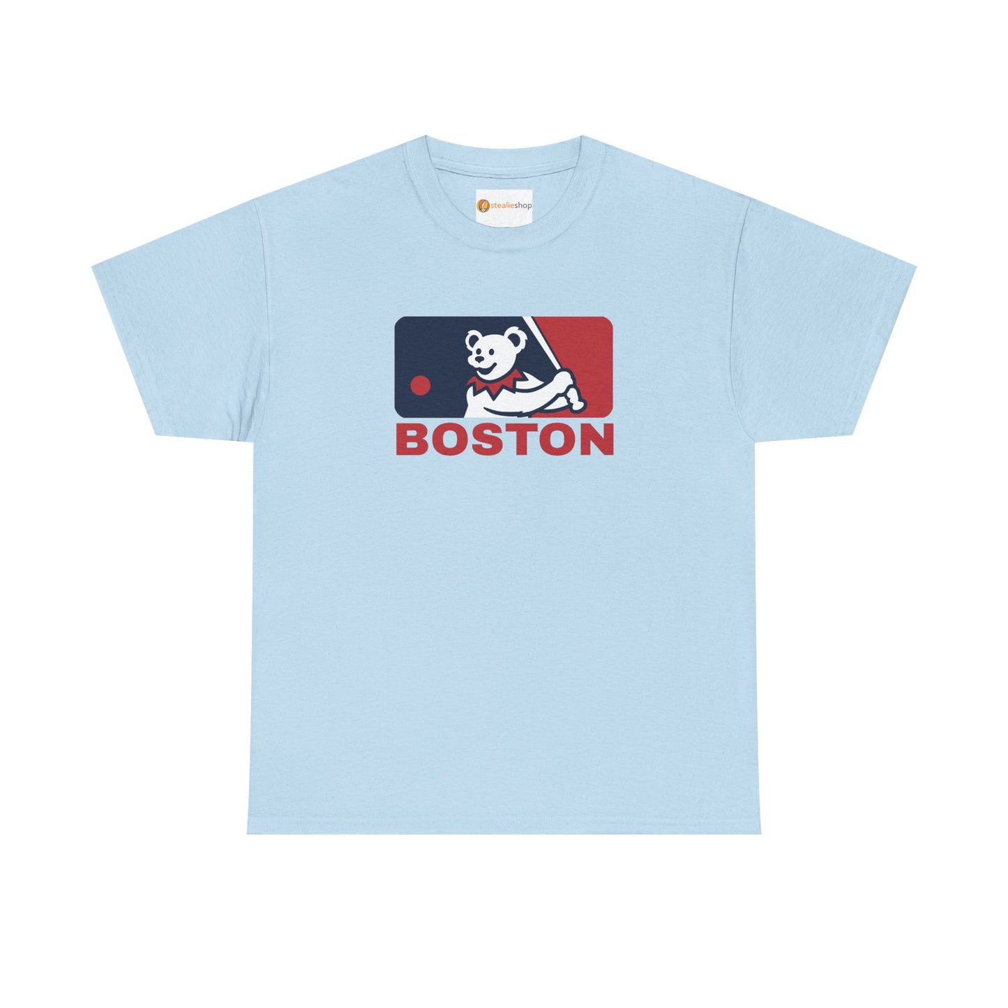 Red Sox MLB Logo Grateful Dead Steal Your Face T-Shirt
