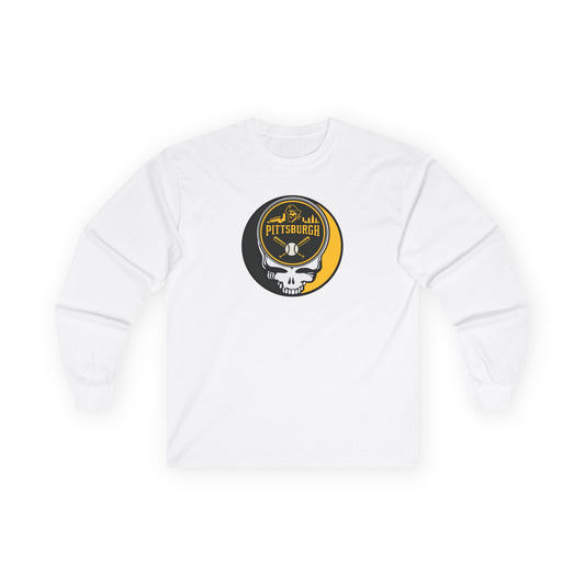 Pittsburgh Pirates Stealie Grateful Dead Long Sleeve Tee - MLB