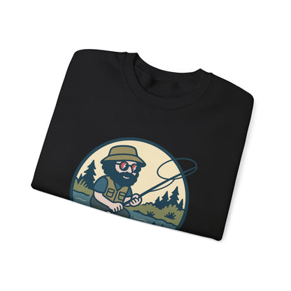 Fly Fishin' Jerry | Life is dead. Crewneck Sweatshirt